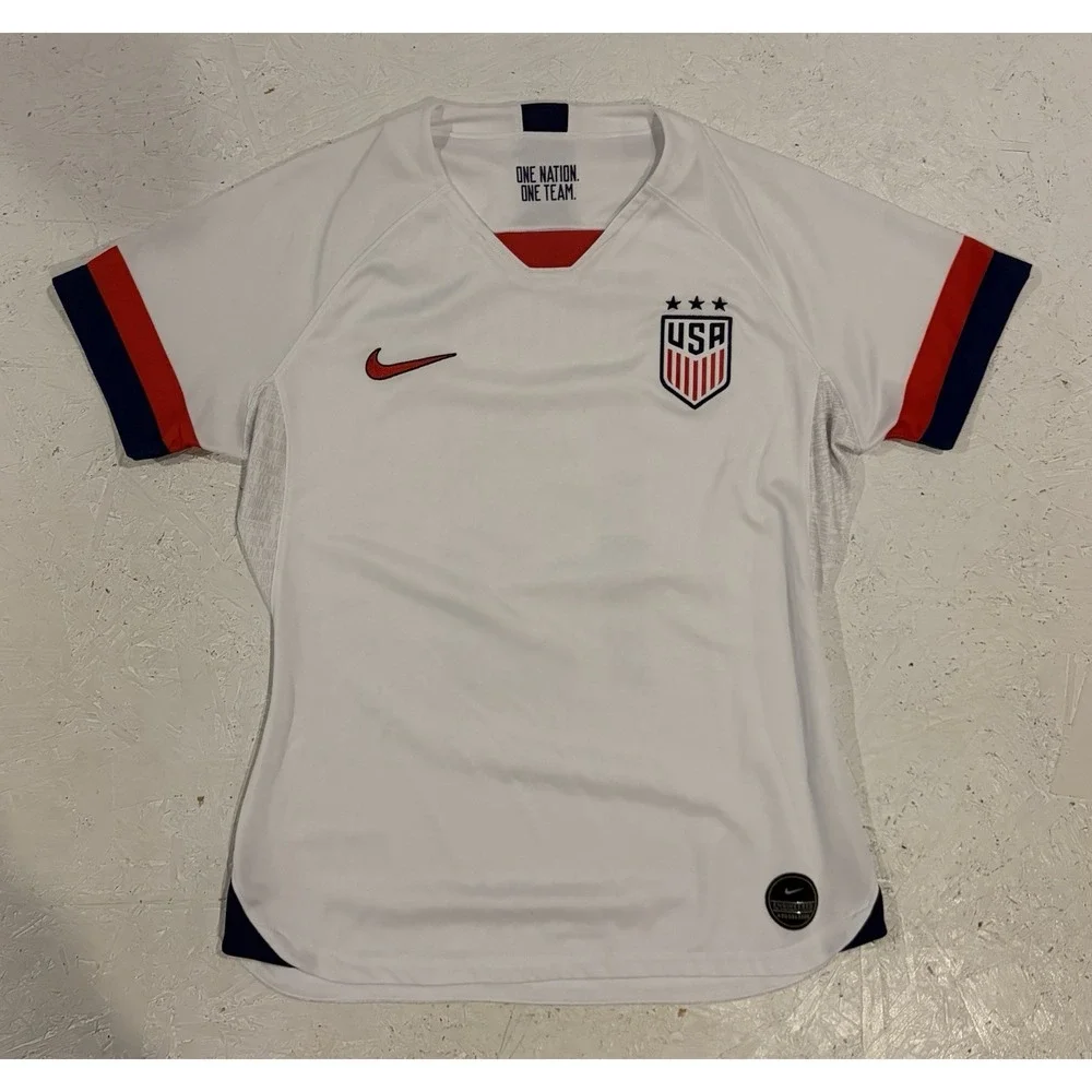 WOMENS M Authentic Nike Alex Morgan 13 USWNT 2019 Soccer Jersey CQ4244-100 USA